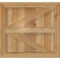 Ekena Millwork Framed Board-n-Batten Shutters w/Z-Bar, Rough Sawn Western Red Cedar, 21 1/2W x 20H, PR RBF06Z21X020RWR - alternate 4